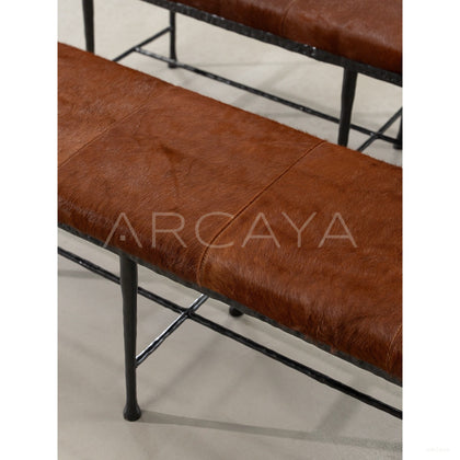 Sud Forged Copper Bench - scene