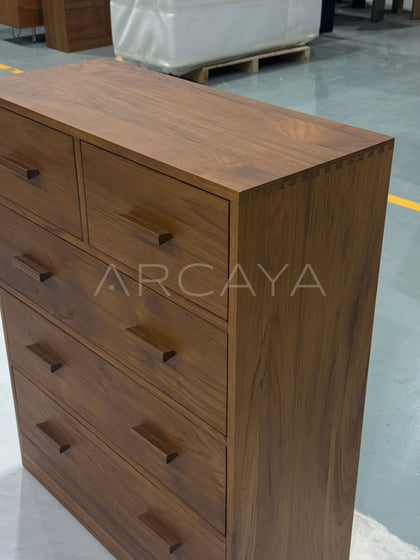 Mid Century Teak Chest Of Drawers - detail