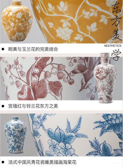 Blue White Porcelain Vase Vintage - scene