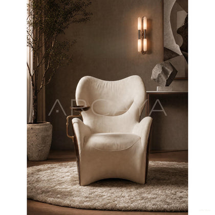 Sculptural Cigar Chair With Tray Solitude - scene