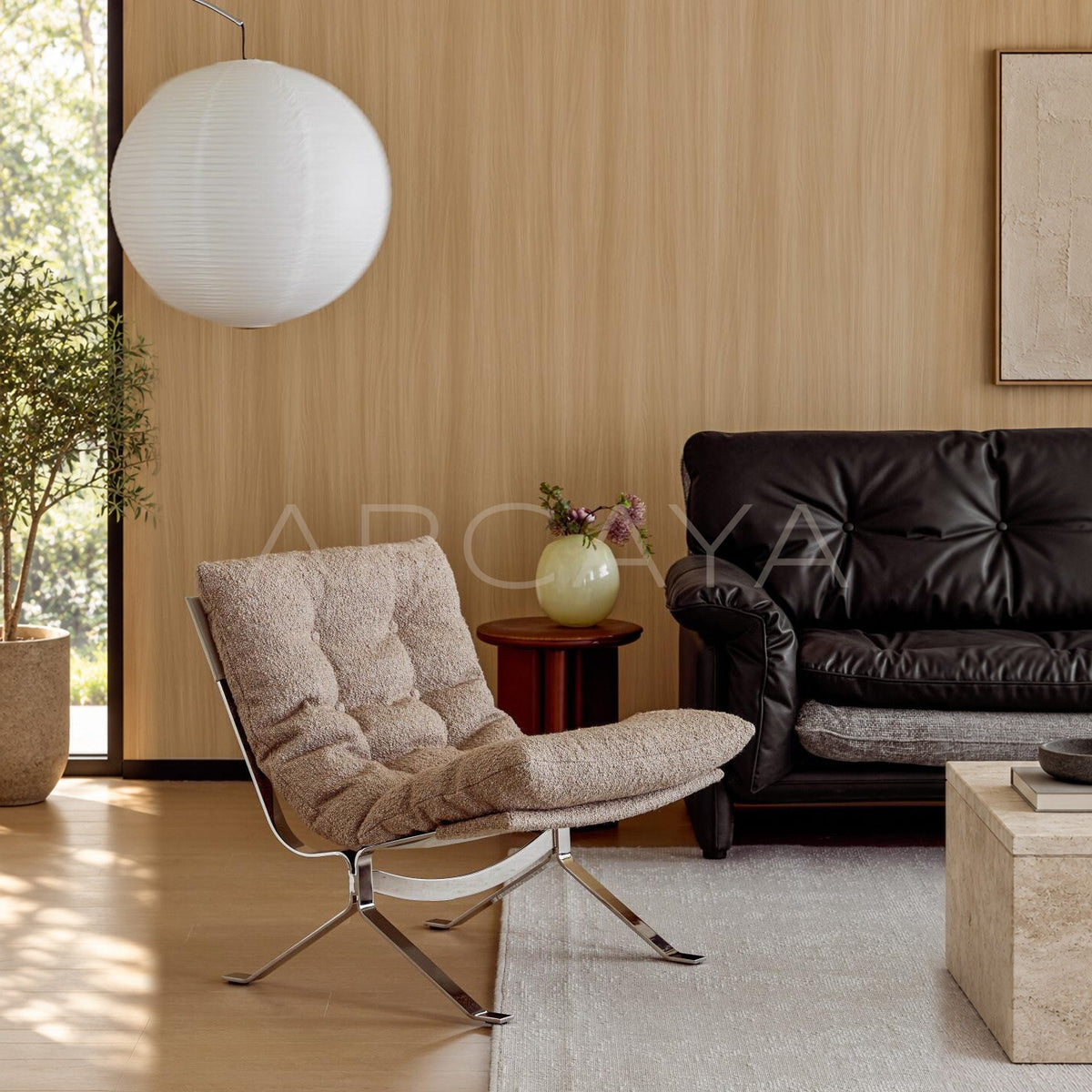 Ohm Lounge Chair Wool Boucle - main