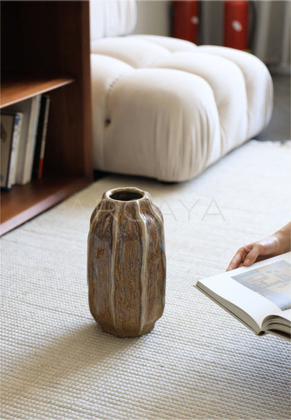 Vintage Ceramic Vase Chinese Wabi Sabi - scene