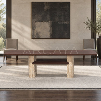 Black Walnut Solid Wood Long Table - main