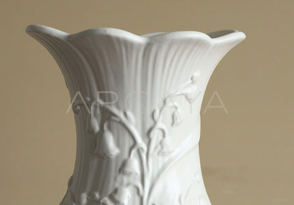 Relief Lily Of The Valley Ceramic Vase - scene