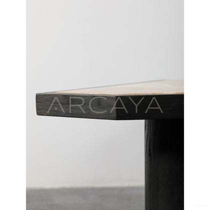Polygon Patchwork Marble Low Table - scene