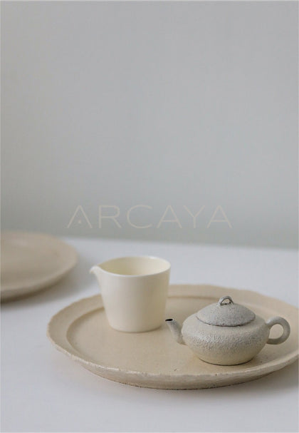 Handmade Stoneware Tea Set - scene