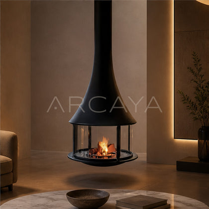 Muriel Hanging Fireplace 30 - scene