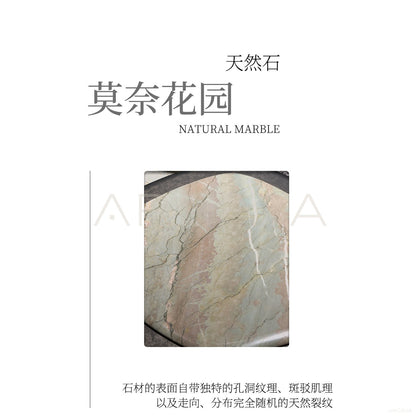 Monet Garden Stone Coffee Table - scene