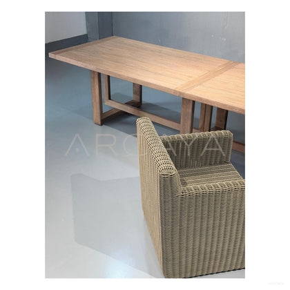 Outdoor Long Dining Table - scene