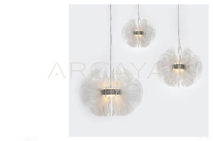 Crystal Petal Globe Pendant Light 23034 - scene