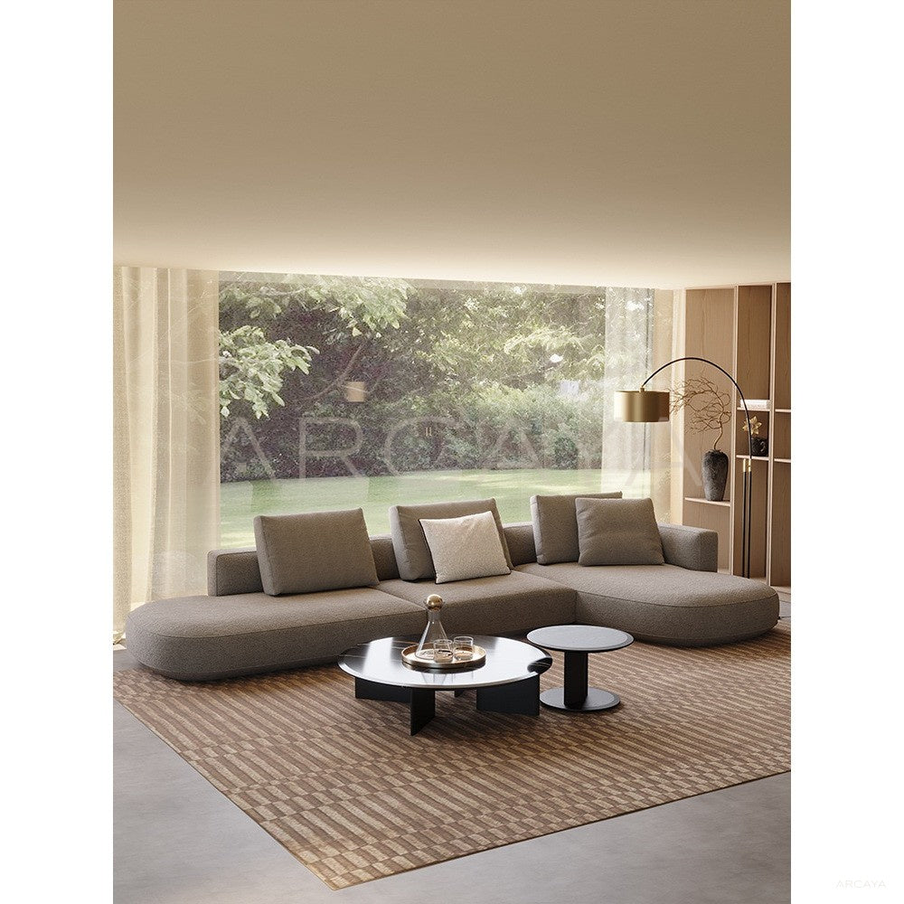 Irregular Corner Fabric Sofa in detail