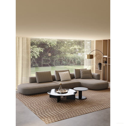 Irregular Corner Fabric Sofa - scene