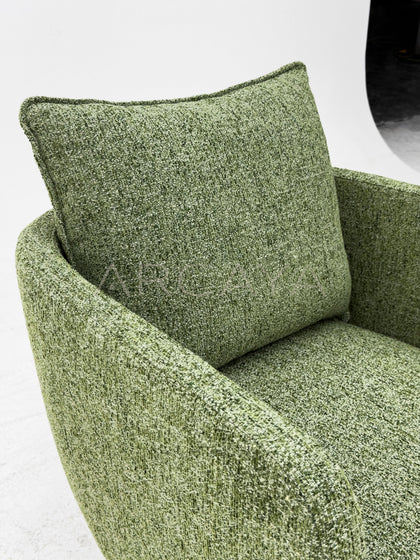 Matcha Green Swivel Lounge Chair - detail