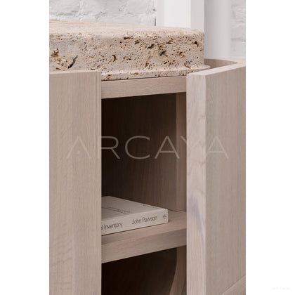 Aston Travertine Oak Sideboard - scene