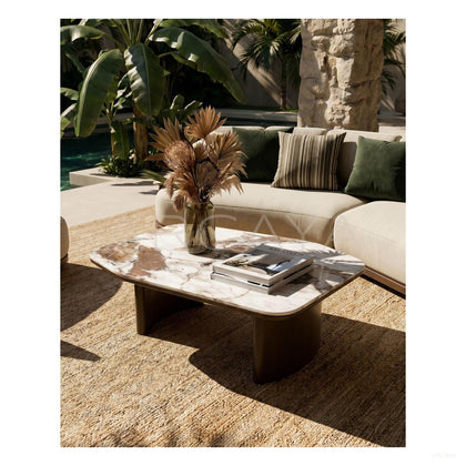 Outdoor Curved Sofa Courtyard - scene