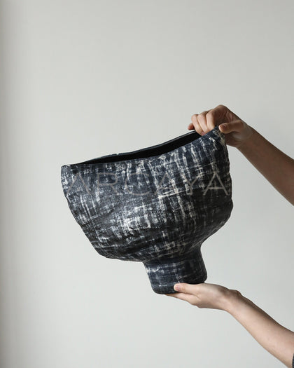 Dadan Hand Thrown Stoneware Wabi Sabi Vase - scene