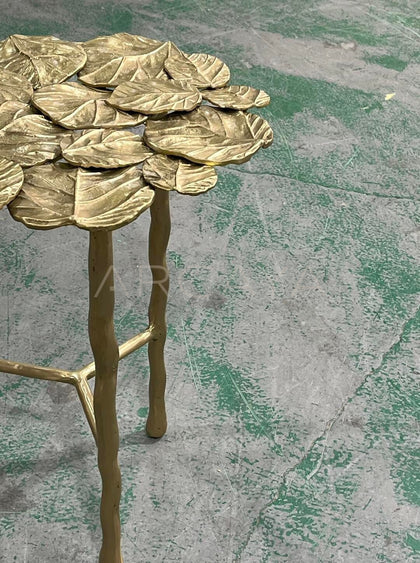 Brass Side Table - scene