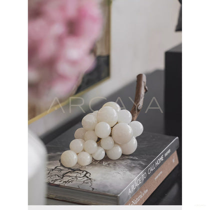 Dual Texture Jade Grapes Decor — Decorative Objects - scene