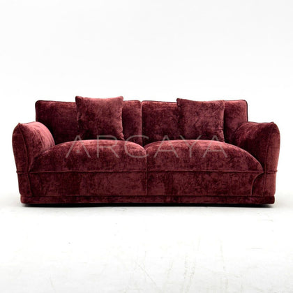 Bean Paste Pink Chenille Sofa - main