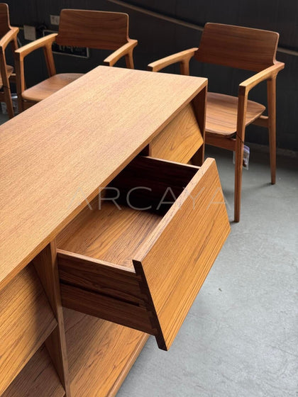 Burmese Teak Nine Drawer Chest - detail