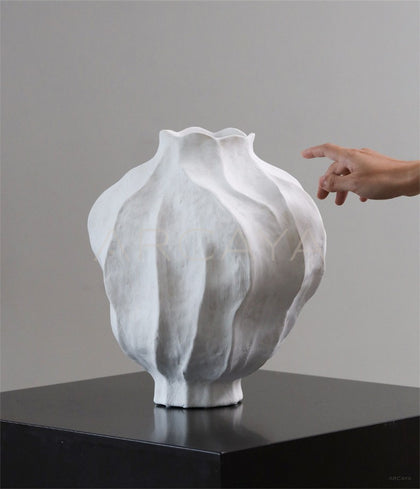 Jingdezhen Large Wabi Sabi Floor Vase - scene