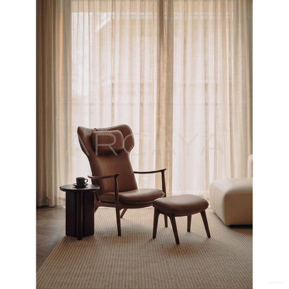 Qiyan Eaves Oriental Lounge Chair - scene