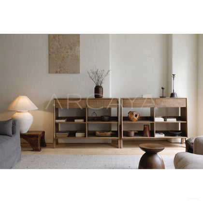 Open Two Drawer Storage Cabinet - scene