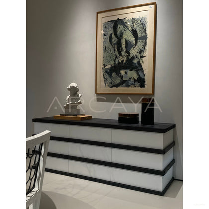 Black White Layered Cabinet - scene