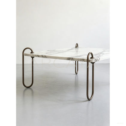 Square Marble Coffee Table - scene