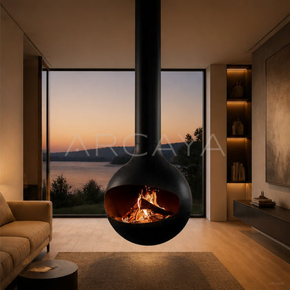 Cyril Hanging Fireplace - main