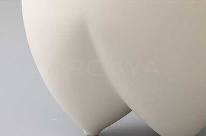 Wabi Sabi Sumo Bisque Ceramic Vase - scene