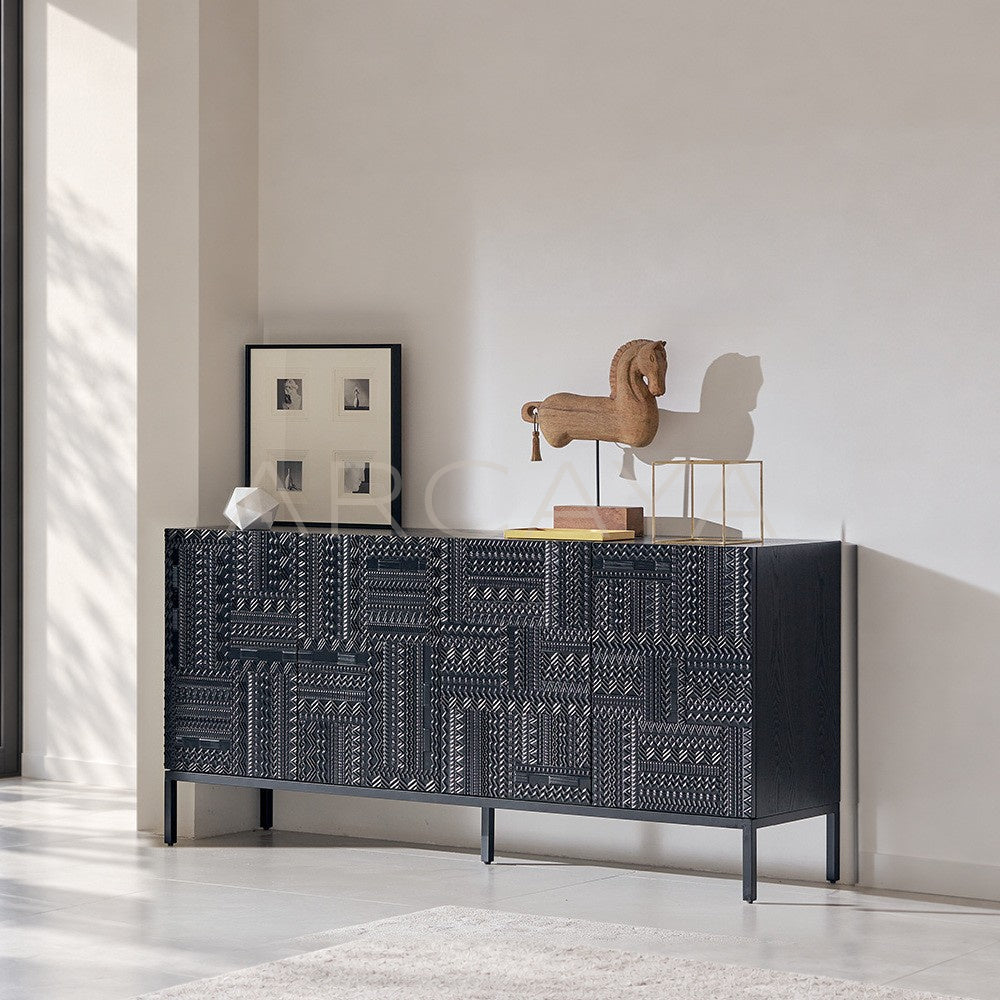 Vintage Carved Sideboard - main