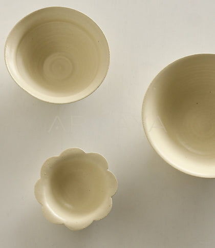 Amu Collab Wabi Sabi Plain Ceramic Bowl - scene