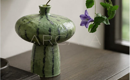Dadan Green Spot Ceramic Vase - scene