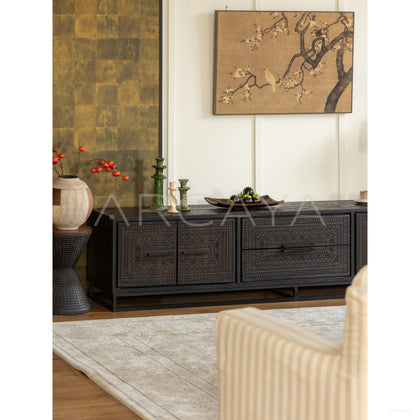 Teak Tv Stand - scene