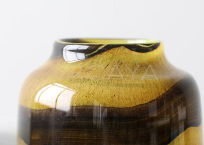 Colorful Glazed Glass Narrow Mouth Vase - scene