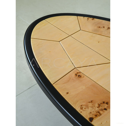 Poplar Burl Veneer Coffee Table - scene