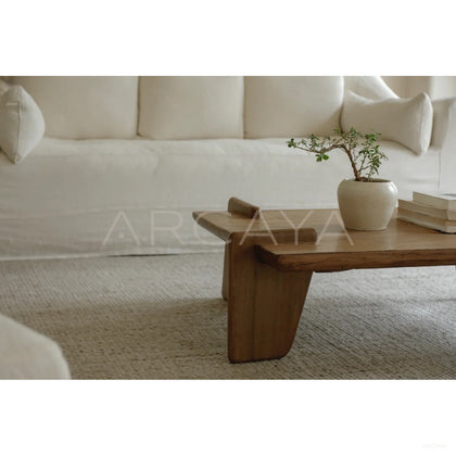 Reclaimed Wood Mid Century Collection — Coffee Table - scene