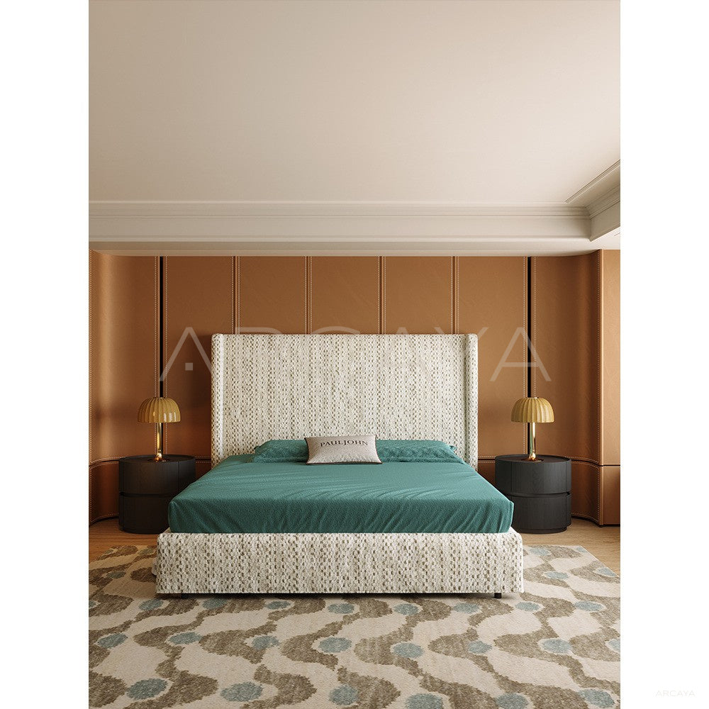 High Headboard Bed in detail