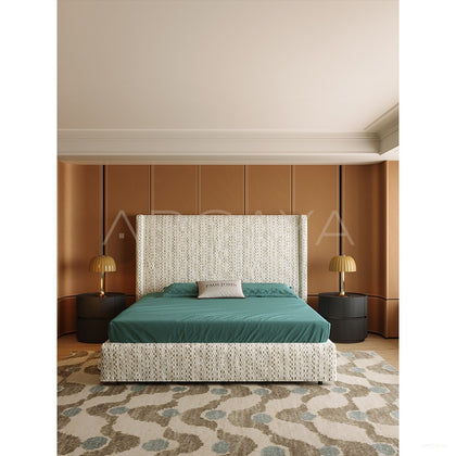 High Headboard Bed - scene