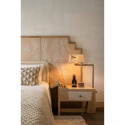 Movable Bed Backdrop Folding Screen - scene