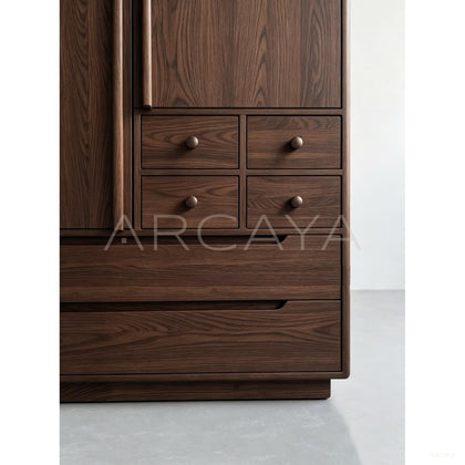 Minimalist Oak Wardrobe — Storage - scene