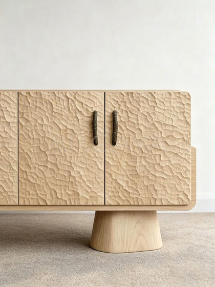 Handmade Solid Wood Sideboard - detail