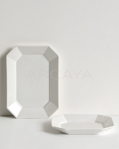 Sunxun Collab White Porcelain Dinner Plate - scene