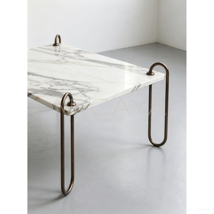 Square Marble Coffee Table - scene