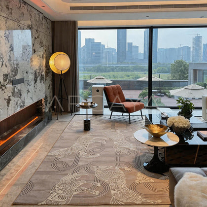 New Year Modern Rug - scene