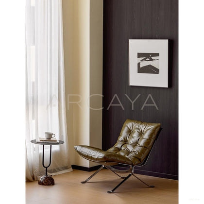 Ohm Lounge Chair Natural Leather - scene