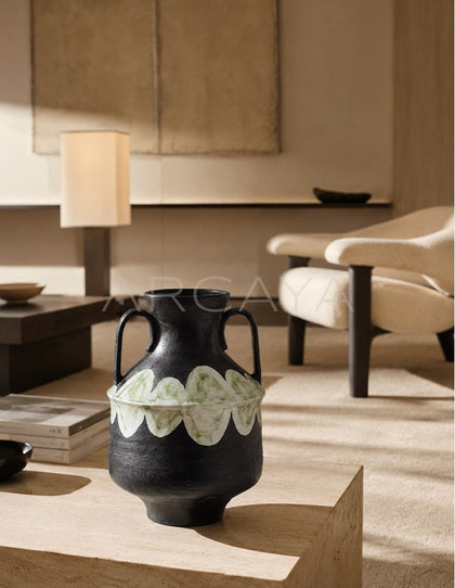 Dadan Double Ear Ceramic Vase Study - scene