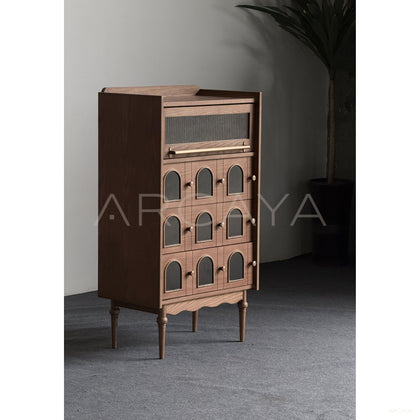 Mid Century Solid Wood Sideboard - scene