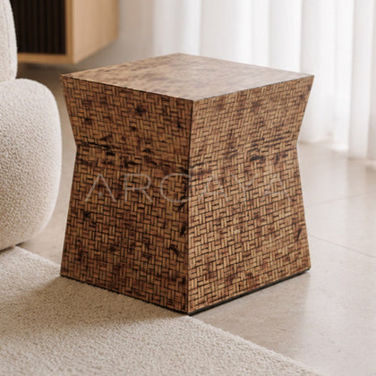 Woven Texture Art Side Table - main